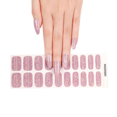Gel Nail Sticker Semi Cured Nail Wrap Daisy Print Design Waterproof ...